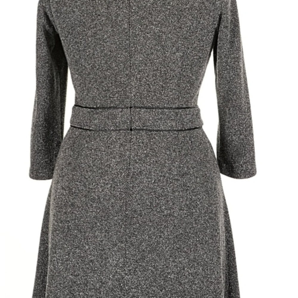 Talbots Charcoal A-Line Dress with Necklace - Picture 4 of 4